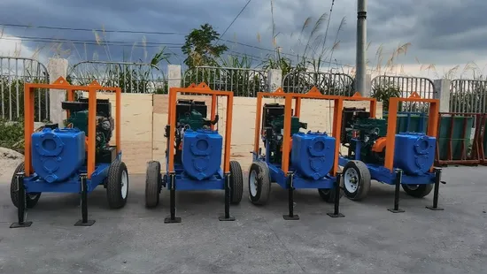 Dry Prime Diesel Self Priming Dewatering Pump 6inch Non Clog Sewage Pump